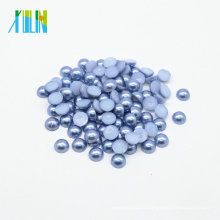 Z15-Med.Sapphire gros dôme dos plat demi perle perles bricolage strass perle bijoux